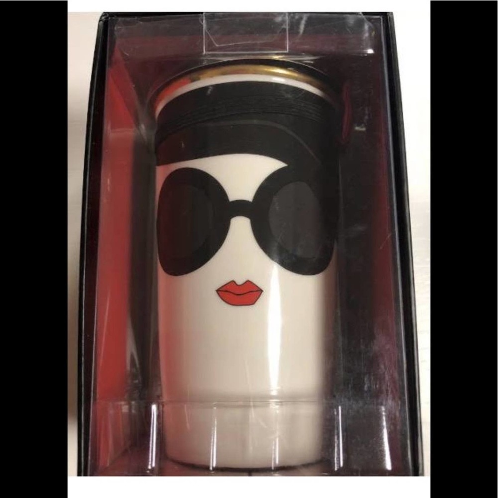 Alice & Olivia Starbucks glass tumbler